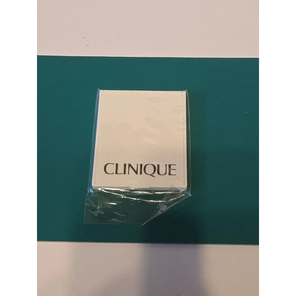 Vintage Clinique  White Travel Size Pocket Mirror 2.75